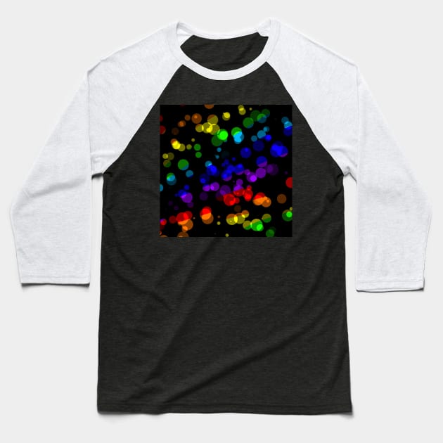 Rainbow Bubbles Baseball T-Shirt by mtndew3301@gmail.com